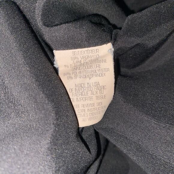 Theory Dress Nuriana Raetia Stretch Wool Dark Gray Sheath Short Sleeve 4 S - Picture 11 of 11